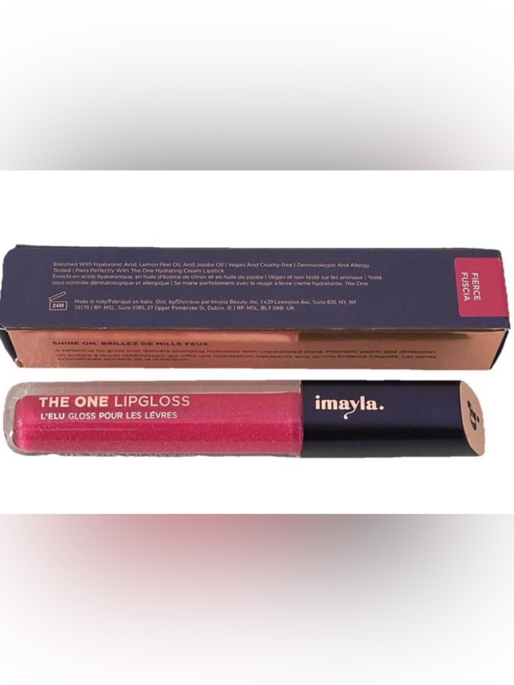 Imayla The One Lipgloss — Fierce Fuchsia Hydrating Gloss